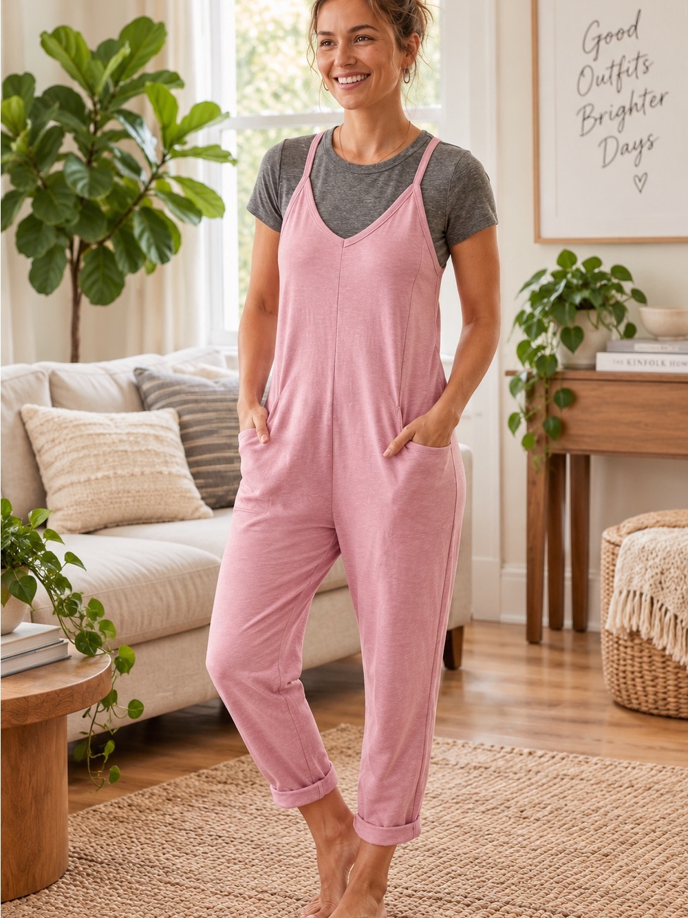Sincerely Jules Lavender Pink Relaxed Jumpsuit